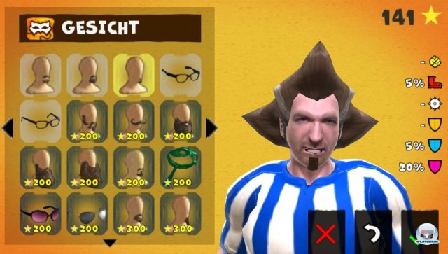 Der Editor ist das Highlight des Spiels: Hier gibt es wahnsinnig viele, wahnsinnig wahnsinnige Frisuren und Klamotten zu entdecken. Der Editor ist das Highlight des Spiels: Hier gibt es wahnsinnig viele, wahnsinnig wahnsinnige Frisuren und Klamotten zu entdecken.