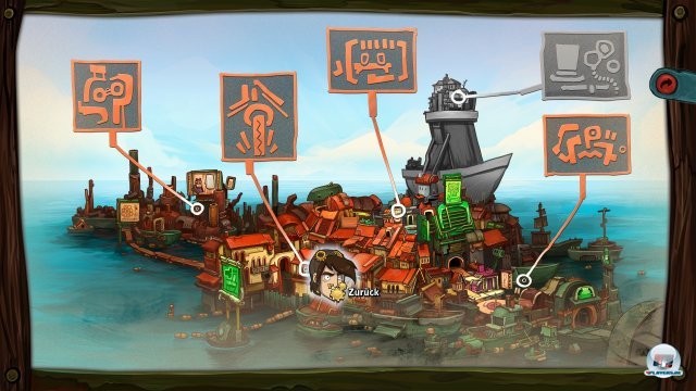 Dieses Mal spielt Deponia aufm schwimmenden Schrottplatz. Sonst �ndert sich aber eher wenig.